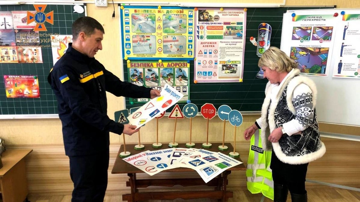 A Safety Class for children was opened in Nikopol