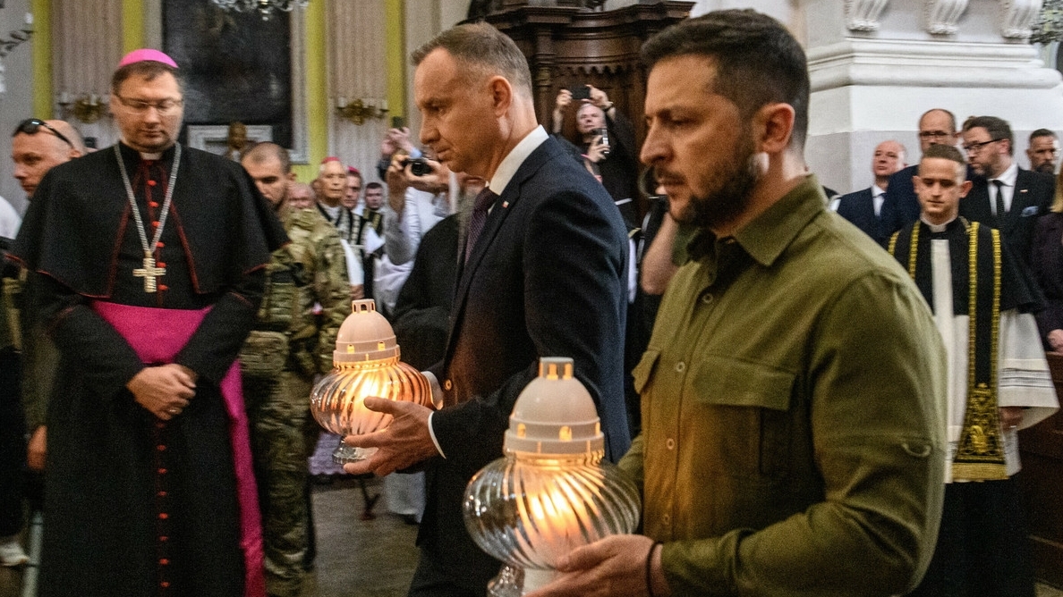 Andrzej Duda and Volodymyr Zelensky paid tribute to the victims of the Volhynia massacre in Lutsk