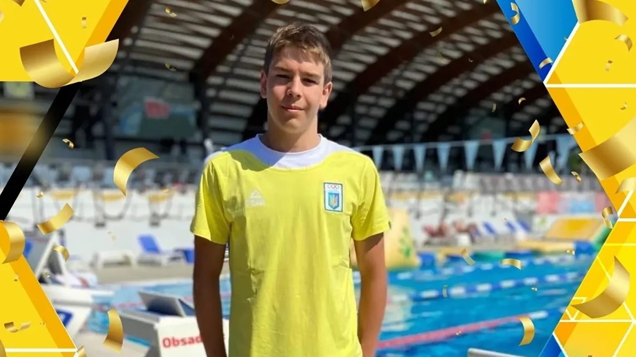 A Ukrainian swimmer from the Dnipro region won silver in the 200m butterfly in Slovenia