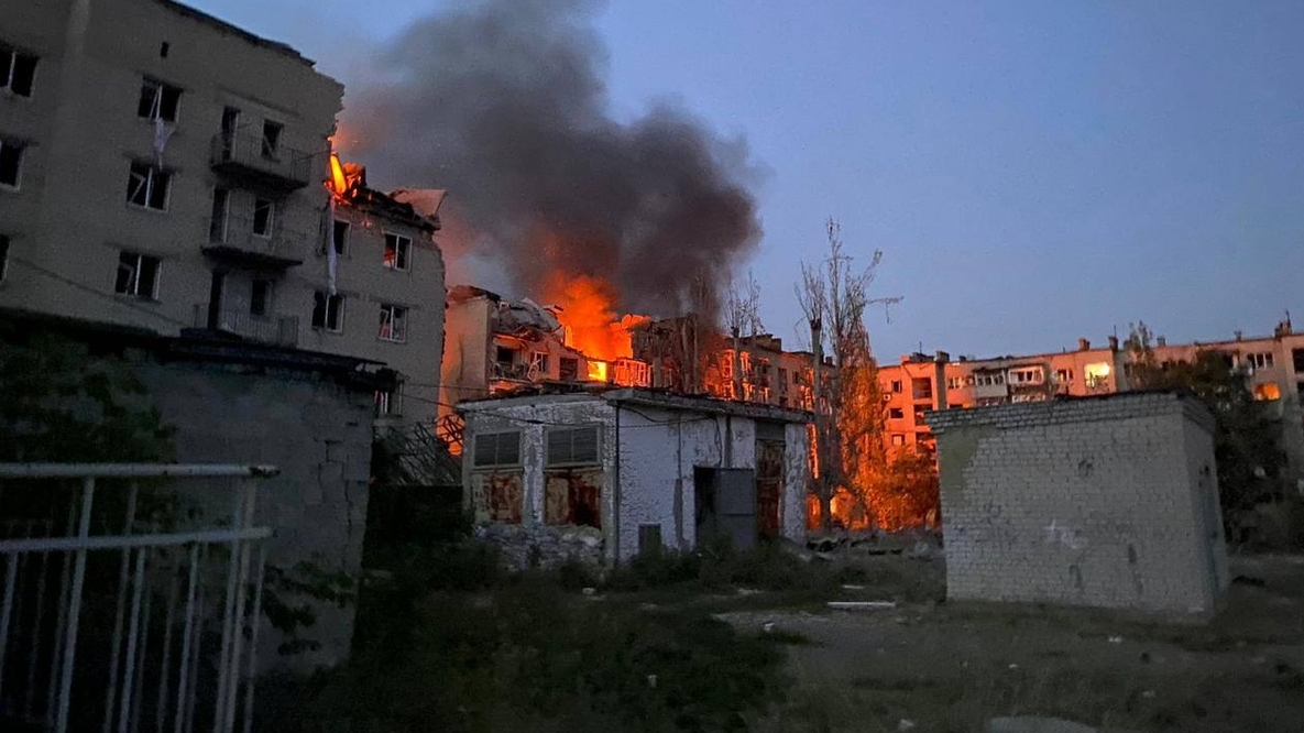 The Russians attacked Pokrovsk. They hit an apartment building. There are fatalities, rescue operations are underway