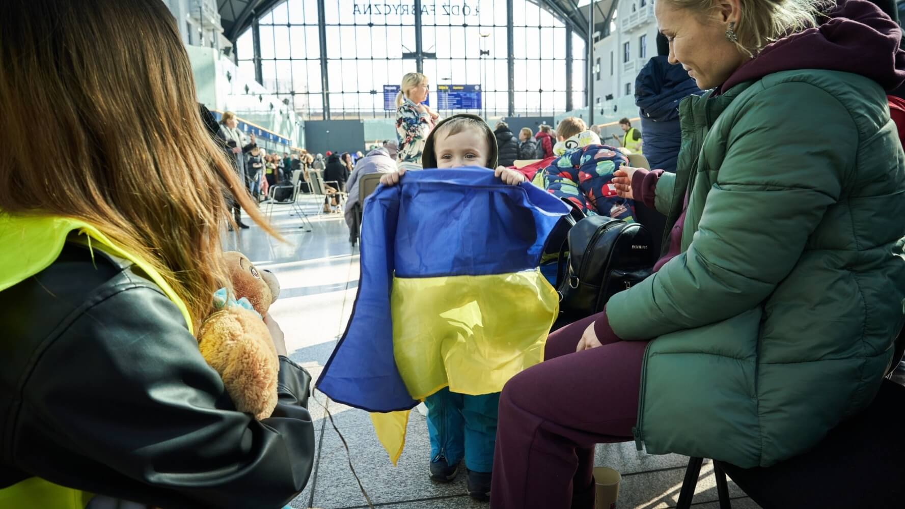 Біженці з України в Польщі - контур портрета