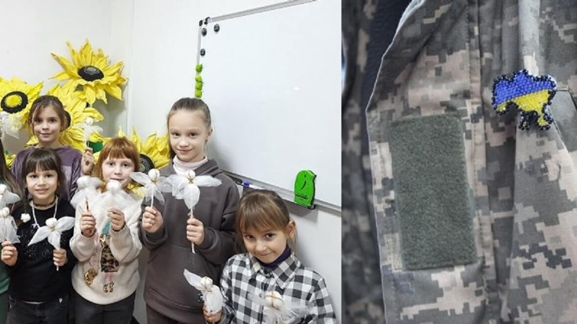 Діти виготовили талісмани для військових