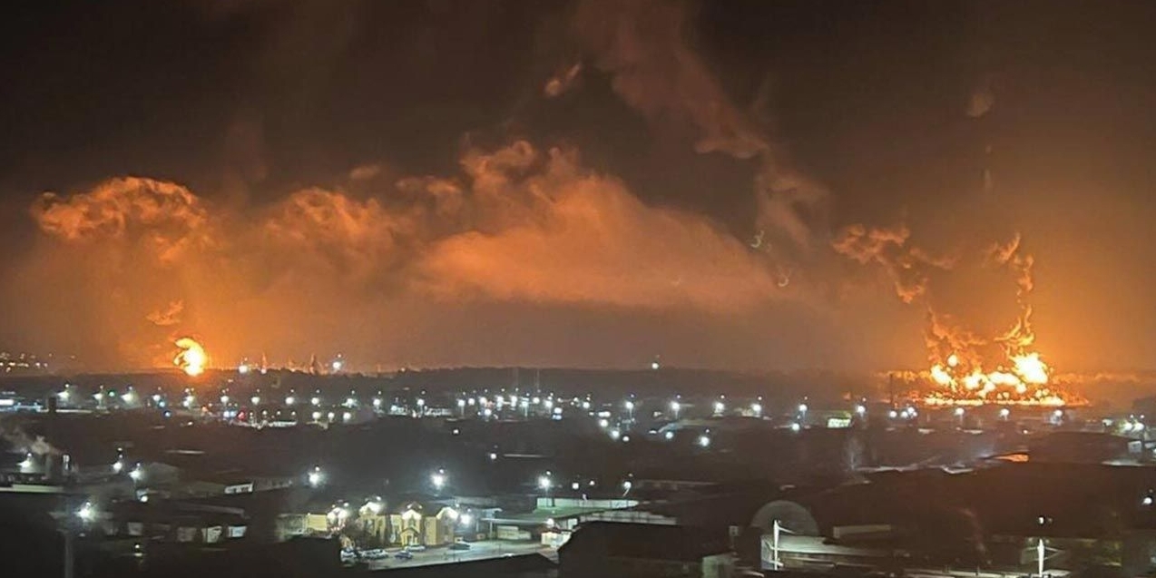 Масові пожежі в Брянську, Росія. Опіки, серед інших склад сирої нафти