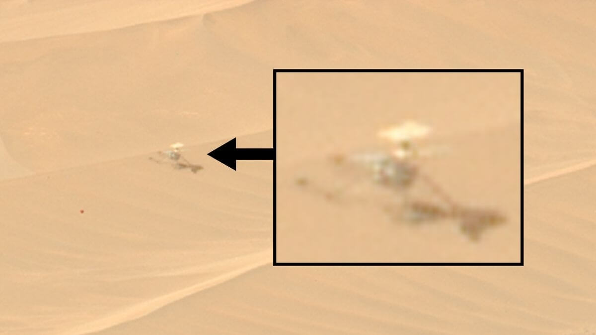 Perseverance сфотографував пошкодженого та самотнього вертольота Ingenuity на Марсі
