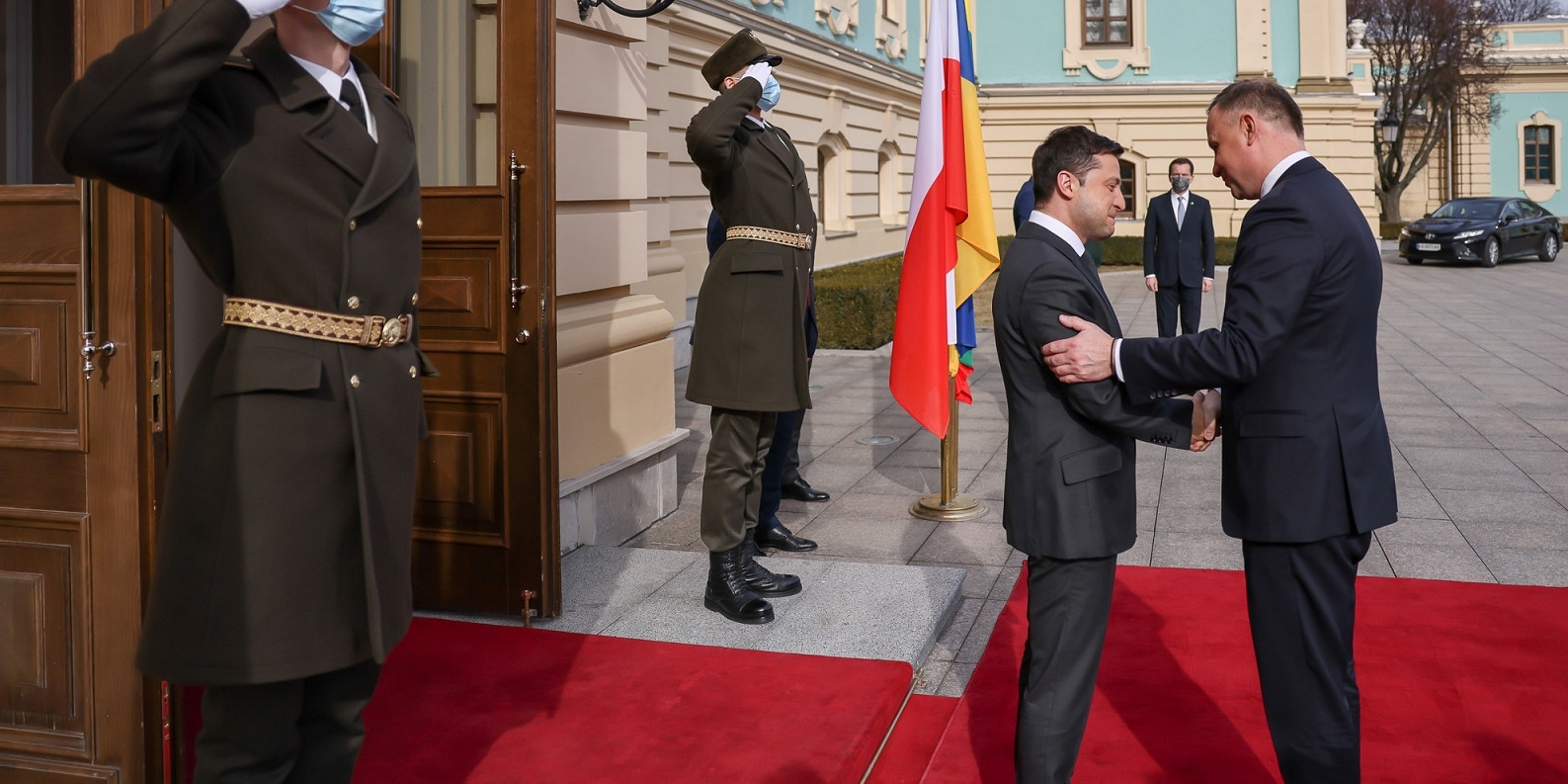 Президент Польщі Анджей Дуда відвідав Київ. Сьогодні він виступить з промовою в парламенті