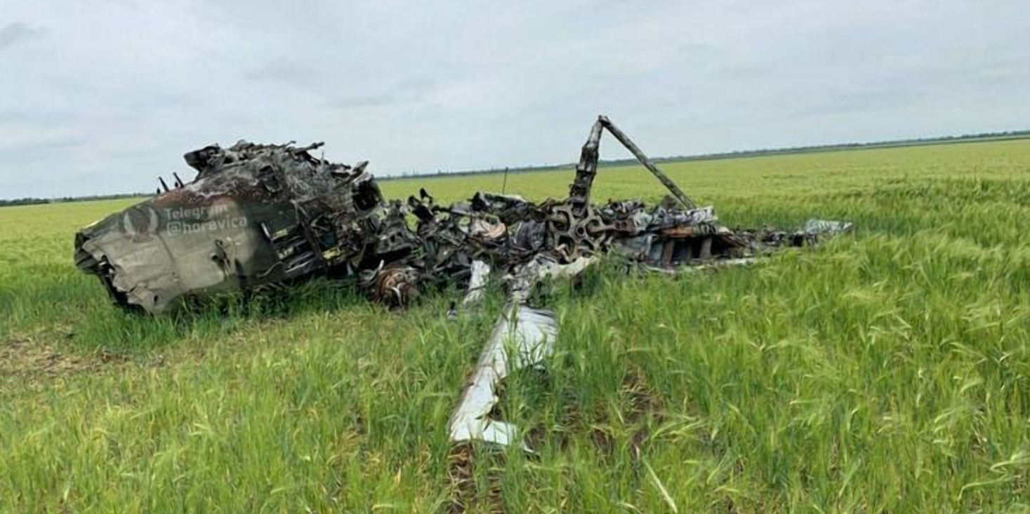 Війна в Україні. Українські військові знищили гелікоптер Мі-35М